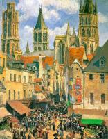 Pissarro, Camille - The Old Market at Rouen